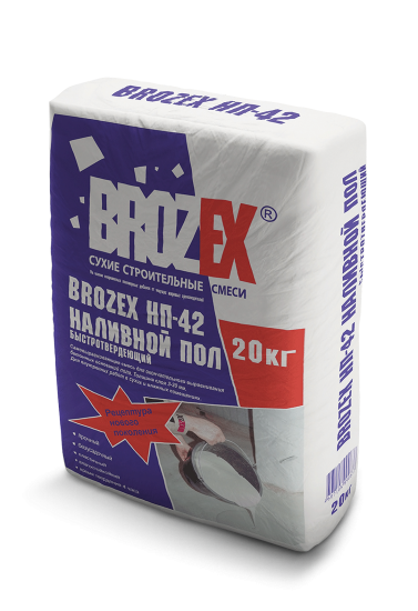 Пол наливной Brozex NF-420 Нивелир ФИНАЛ самонивелирующийся 3-20мм 20 кг *1/56
