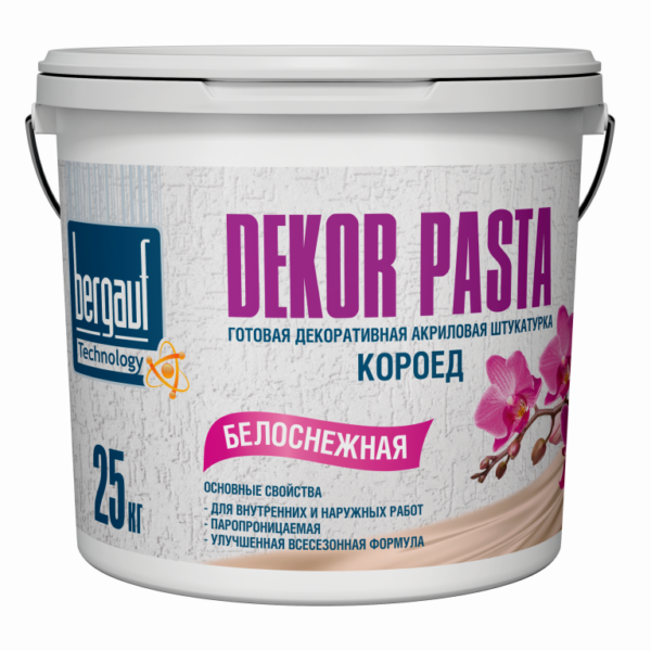 Штукатурка Dekor Pasta coroed фракция 2мм 25кг *1/12 Bergauf