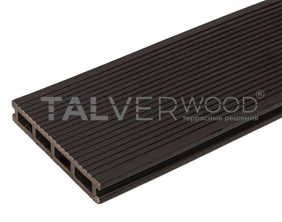 Террасная доска  венге TalverWood 150*25*мм, вельвет брашинг, м.пог