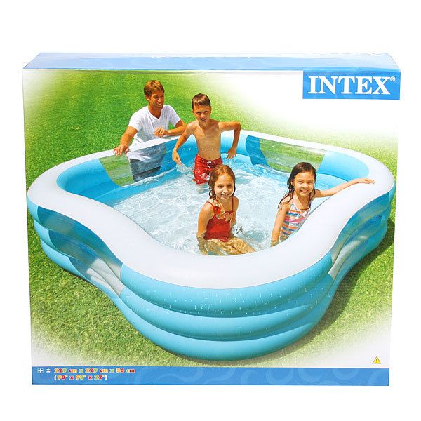 БАССЕЙН НАДУВНОЙ 229*229*56 СМ BEACH WAVE SWIM INTEX (57495)