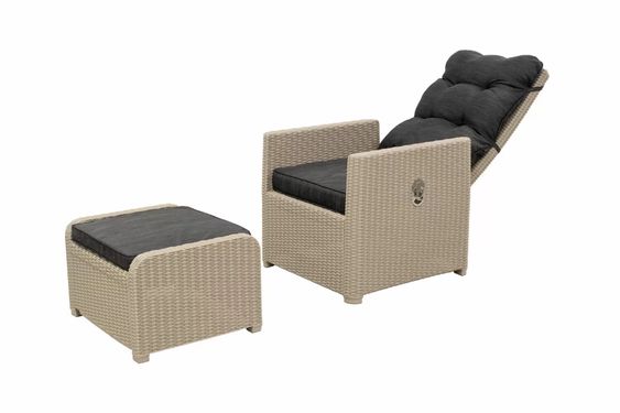 Комплект уличной мебели с откидывающейся спинкой MANCHESTER  SET 2, серый, венге