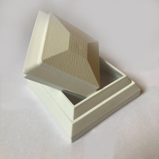 Комплект крышек (верх/низ)для столба (101*101 мм) пластик, PG NUSADUA, цвет белый