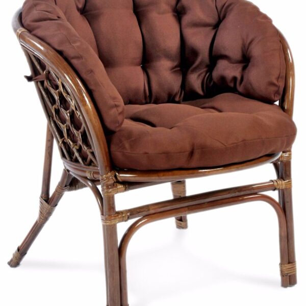 Кресло Багама подушки коричневые полные или пестрые обычные