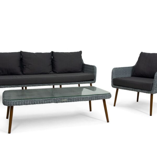 Комплект мебели MOKKA RIMINI (стол кофейный, 2 кресла, софа 3 х-местная)