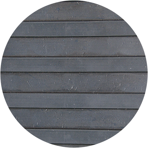 Широкий рубчик 3,5 мм за м.кв (Черный рифленый) резиновое рулонное покрытие